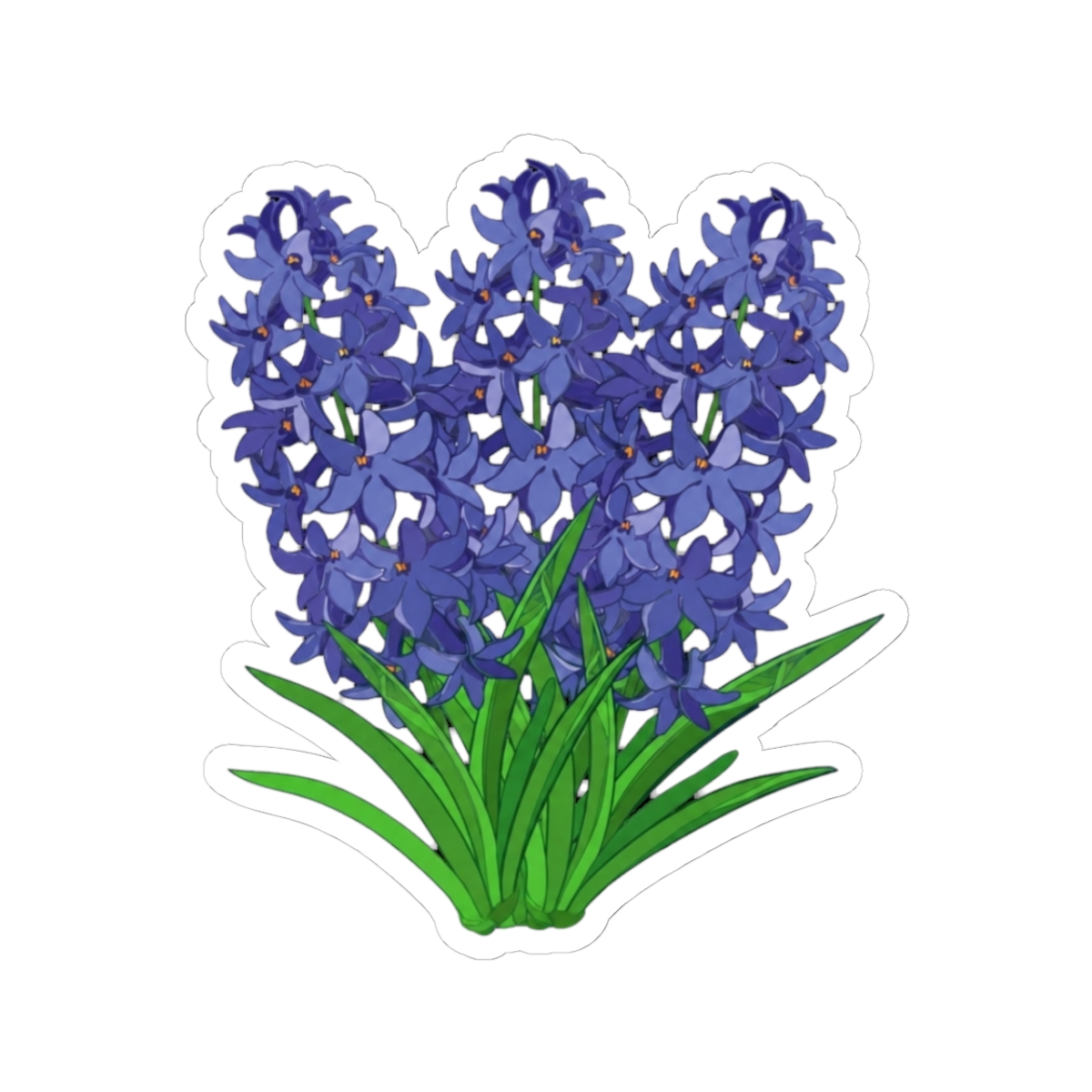 purple hyacinth flowers sticker